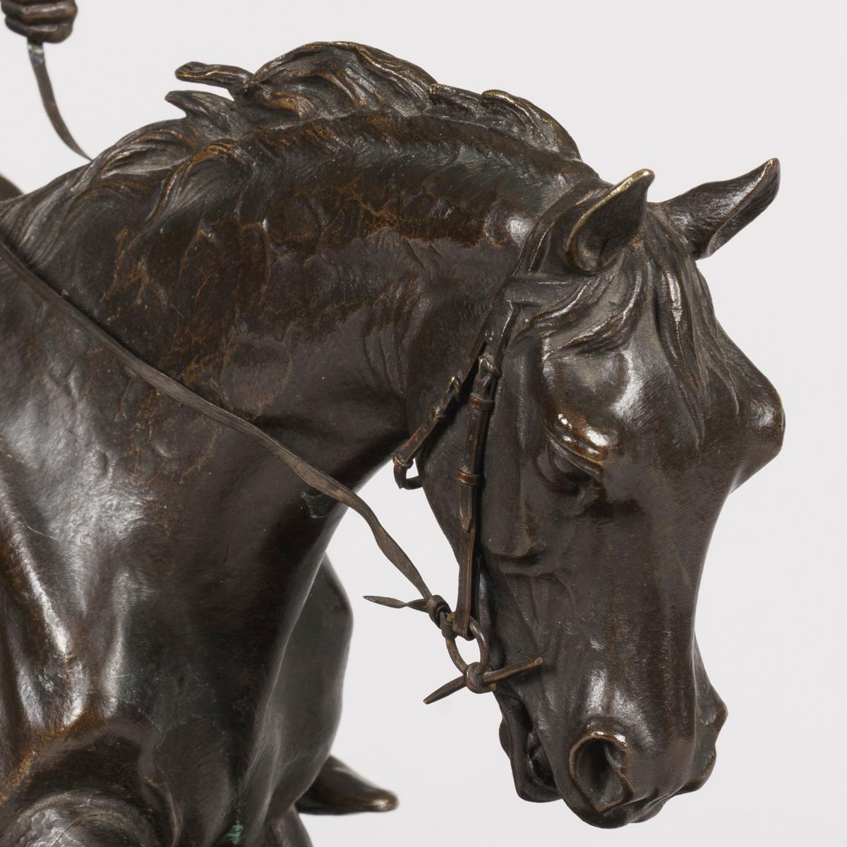 Equestrian Sculpture After Pierre-Jules Mêne