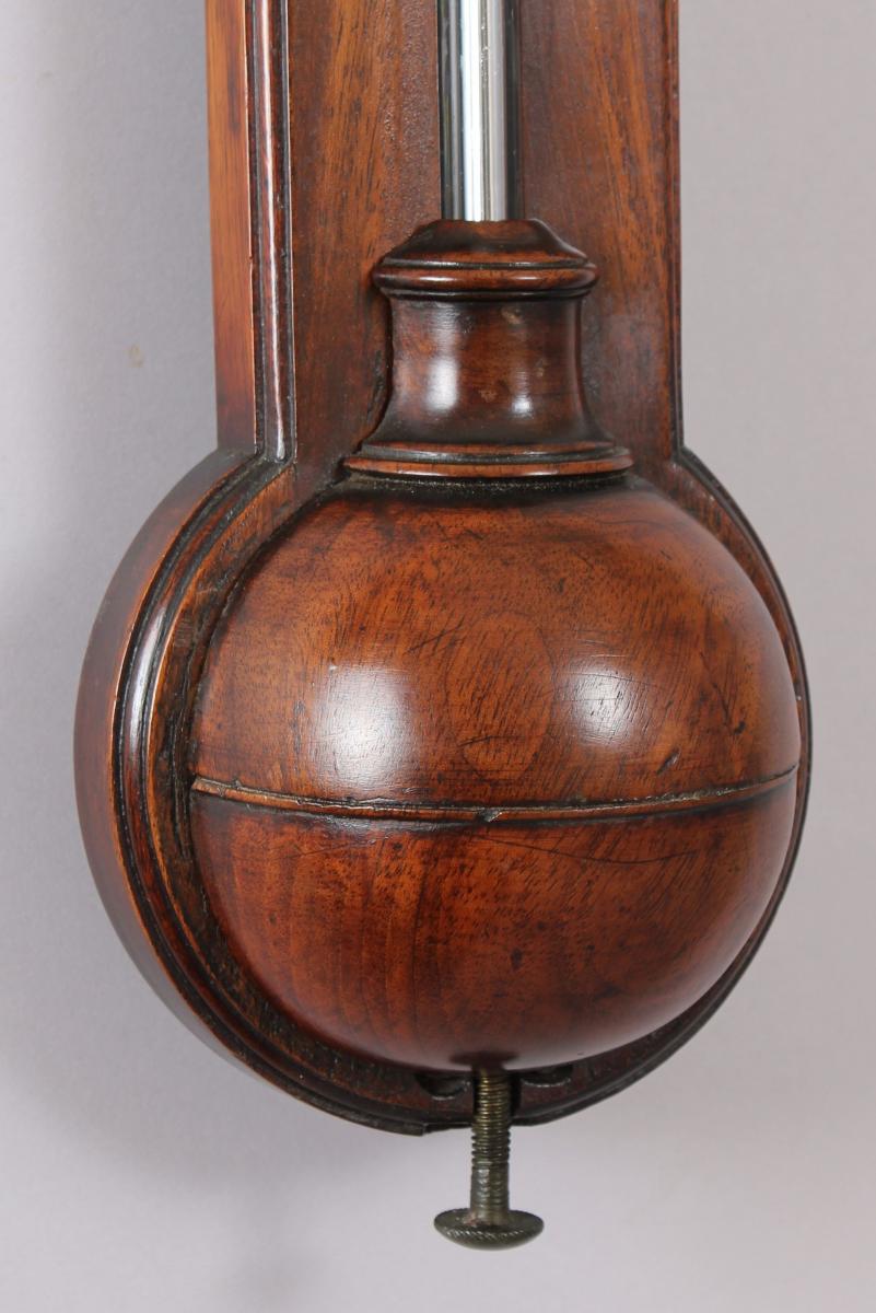 Early 19th century mahogany stick barometer by Malacrida of Dublin