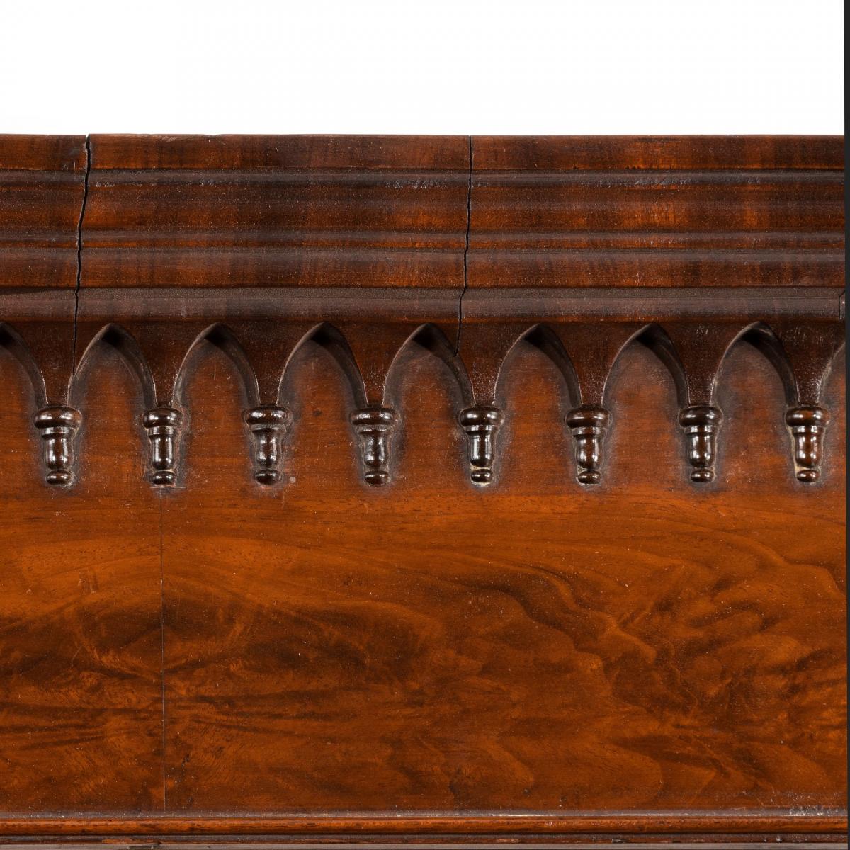 Tall George III mahogany bookcase