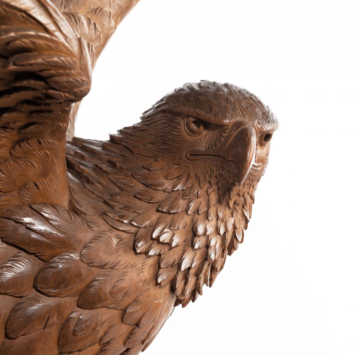 ‘Black Forest’ walnut eagle