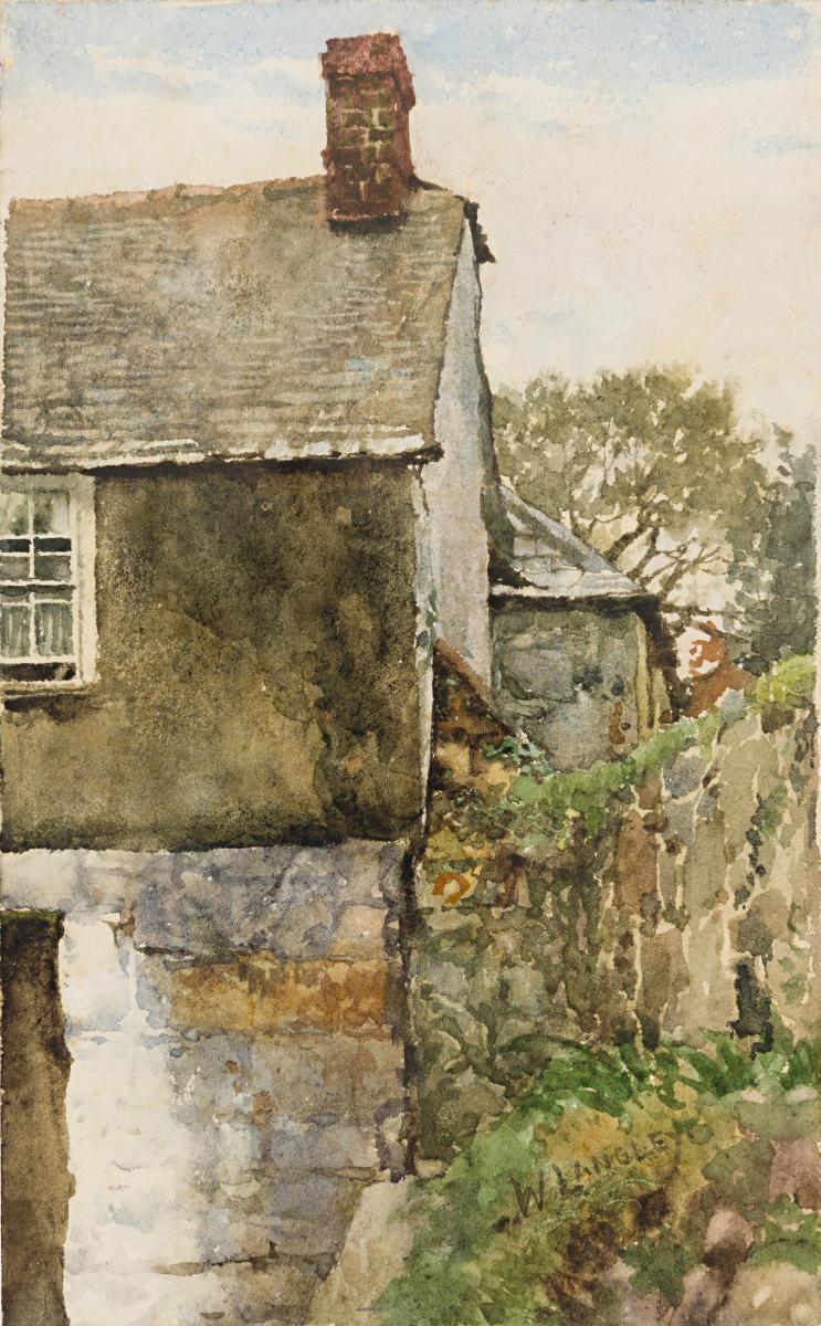 A Cottage at Tredavoe near Newlyn, Cornwall, Walter Langley