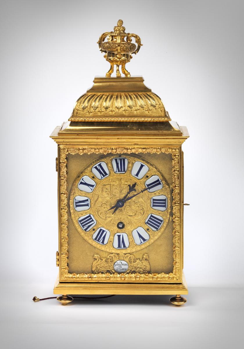 A Fine and Rare Louis XIV Brass-Cased Bracket Clock By Gaudron, Circa 1690