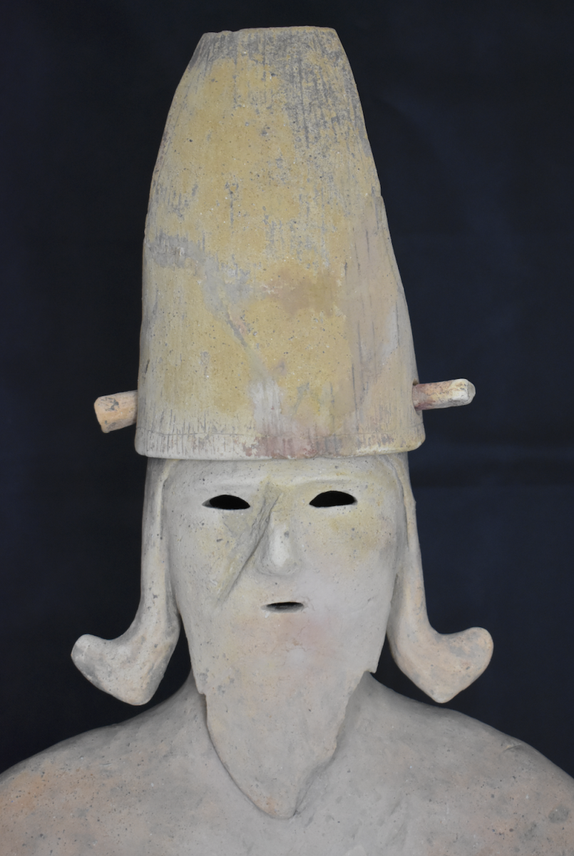 An extremely rare Haniwa figure of a Court Official