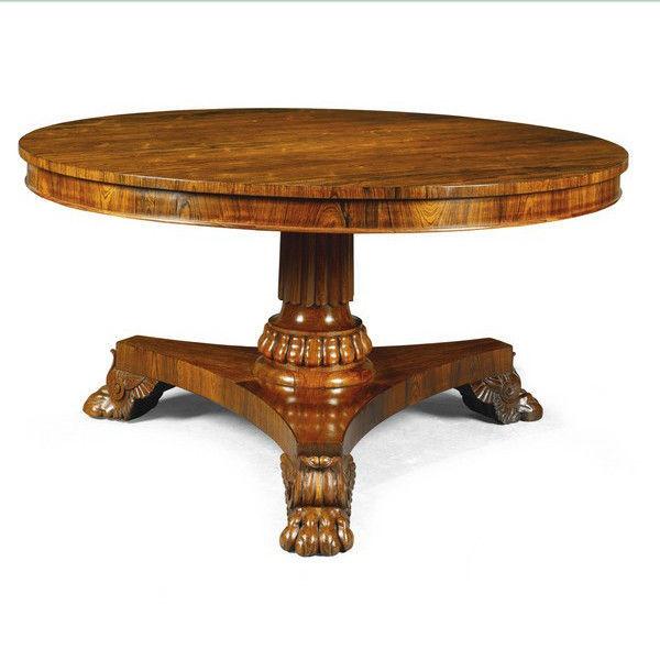 A George IV Rosewood centre table in the manner of Gillows