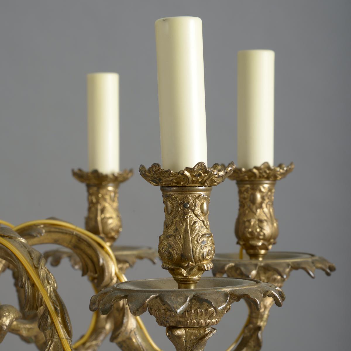 George IV Lacquered Brass Chandelier