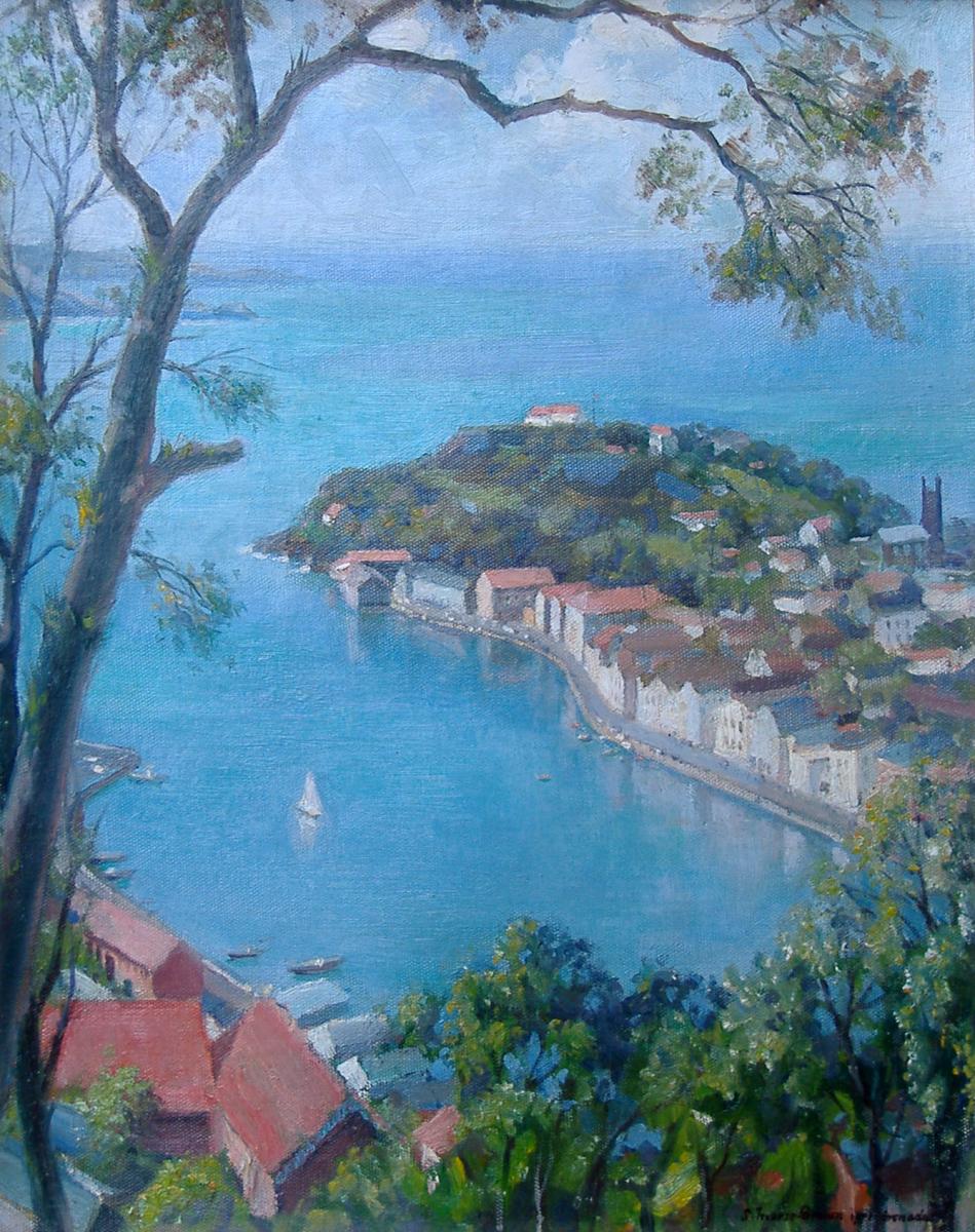 View of St. George's, Grenada from Government House, Sam Morse-Brown A.R.W.A., P.S. (1903-2001)