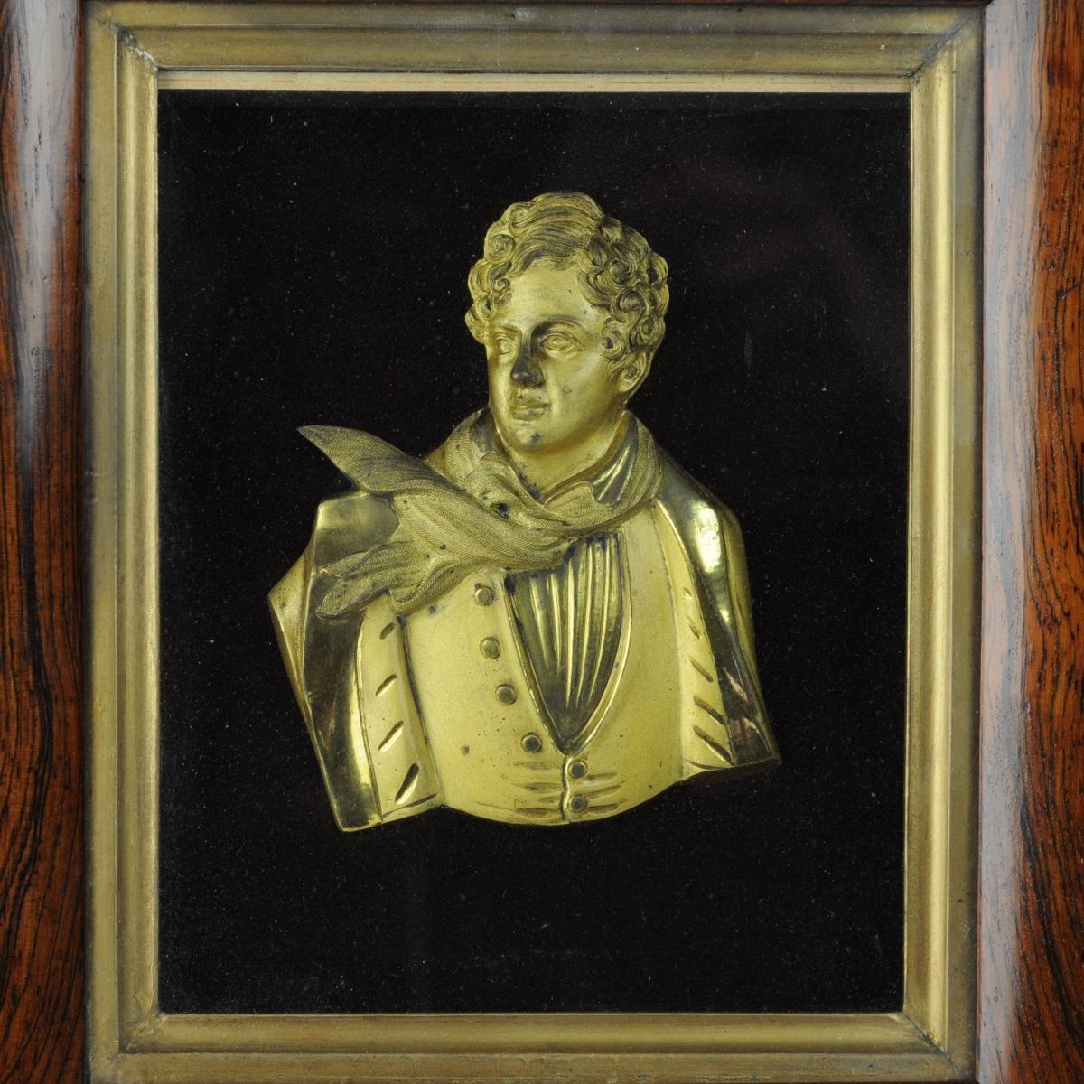 gilded bronze bust of George IV