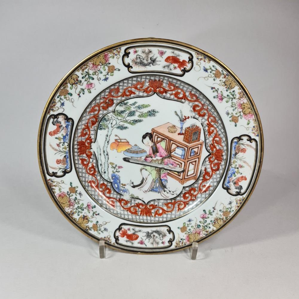 Chinese famille rose plate, Yongzheng (1723-35)