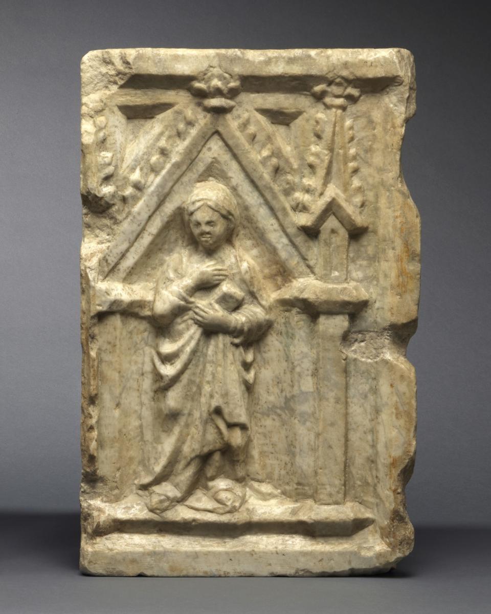 A Pair of Reliefs with the Angel Gabriel and Virgin of the Annunciation