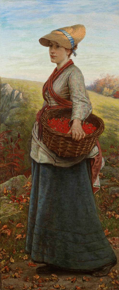 William John Hennessy (1839-1917), A New England Barberry Picker
