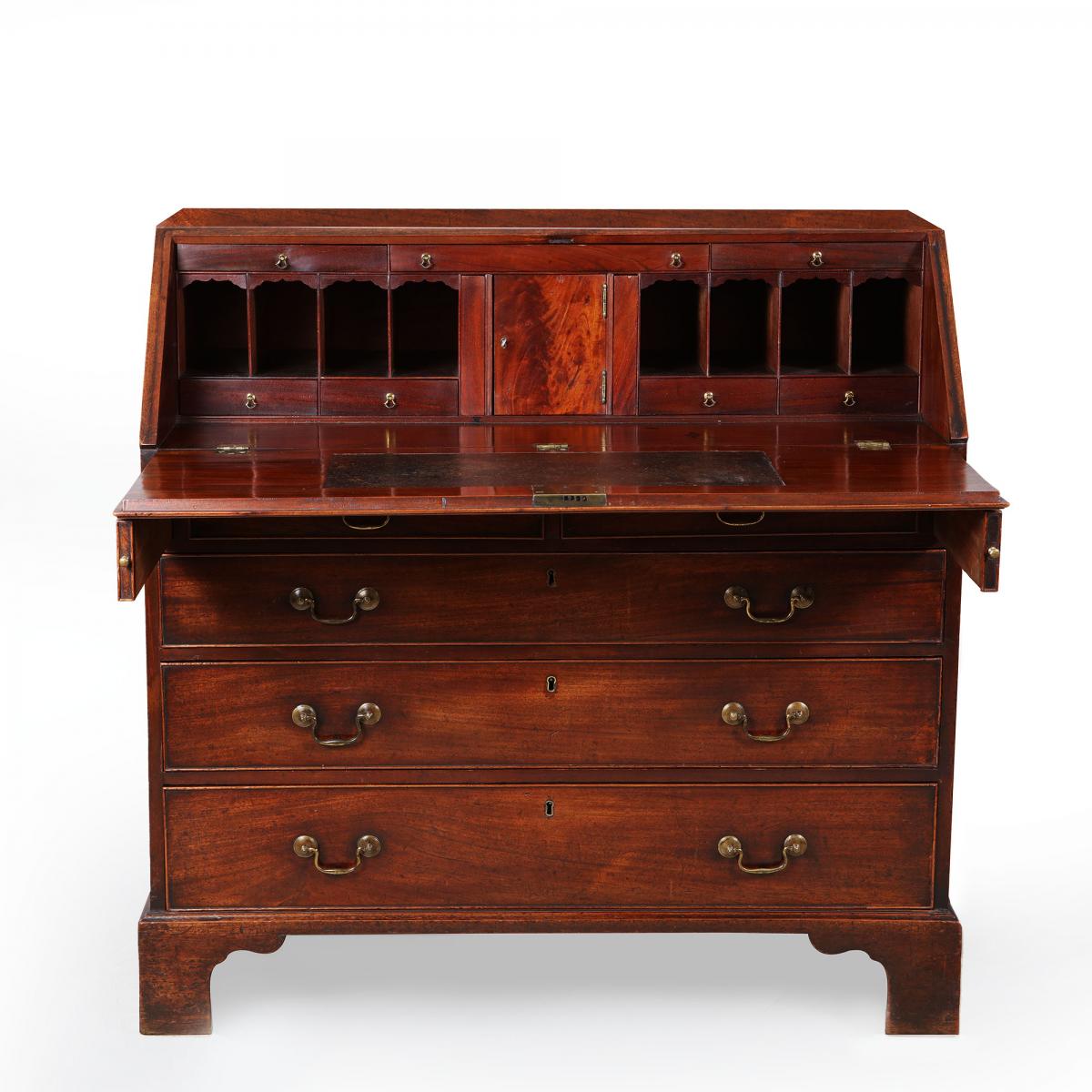 A George III mahogany bureau
