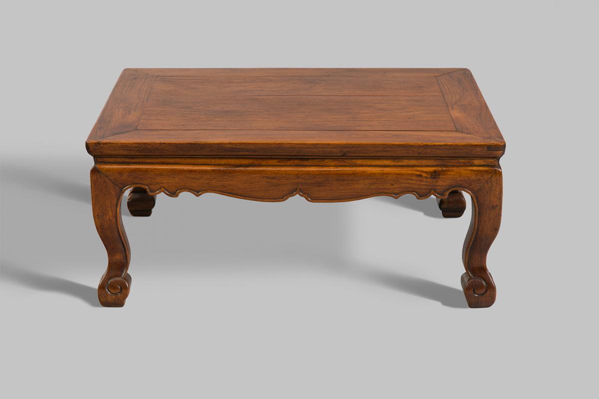 A huanghuali small rectangular kang table - front