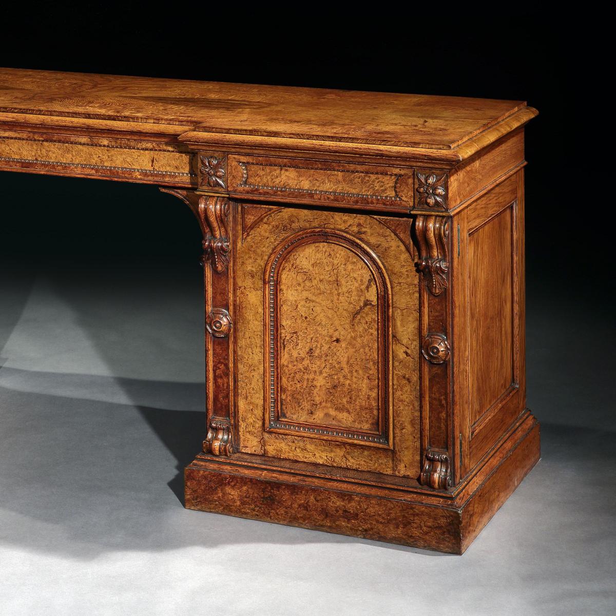Exceptional Quality Pollard Oak Mid-19th Century Sideboard