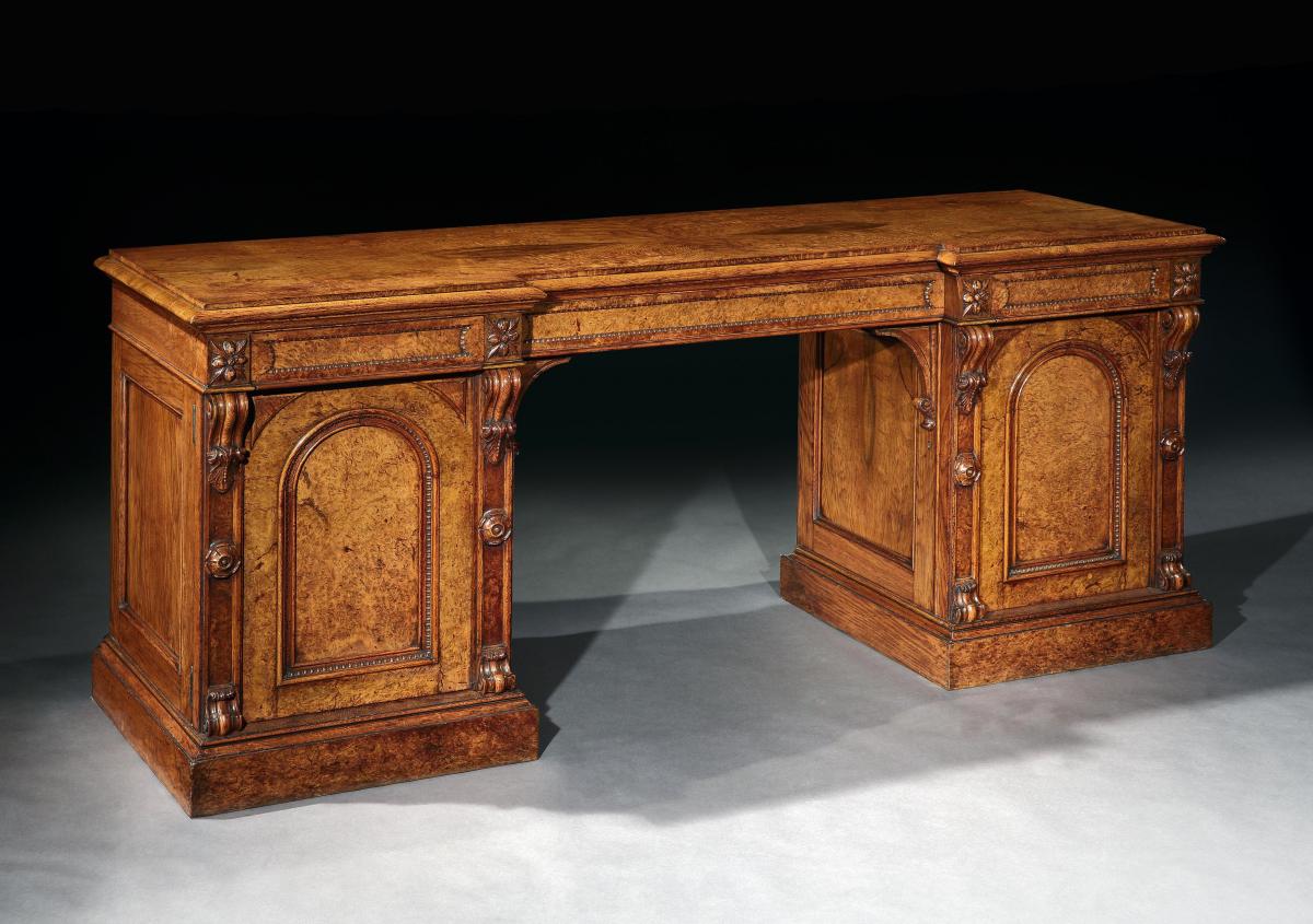 Exceptional Quality Pollard Oak Mid-19th Century Sideboard