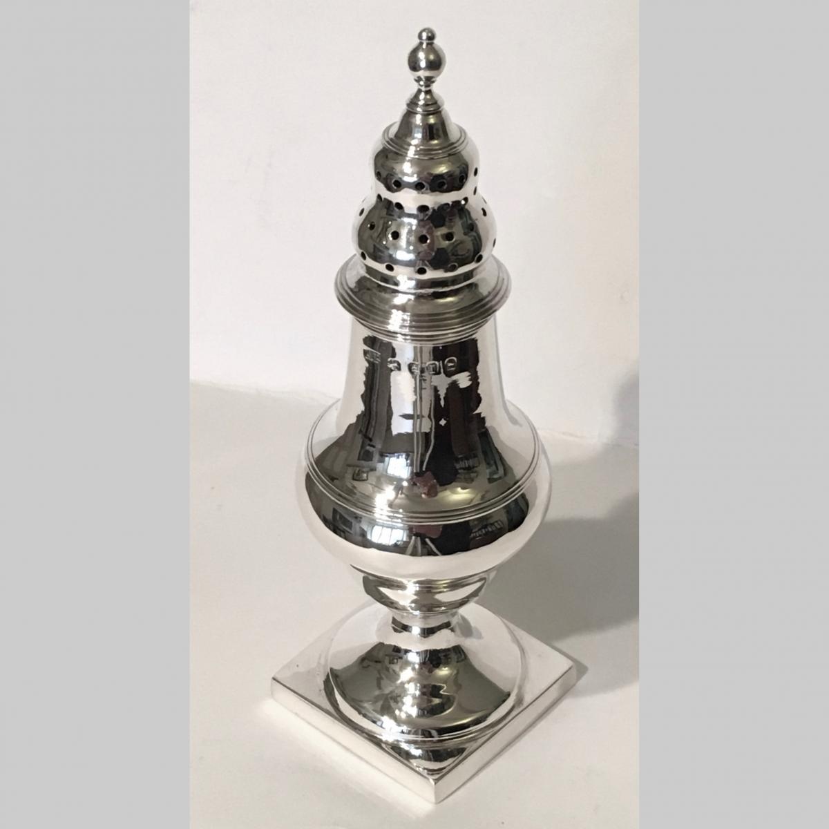 Antique George 111 silver sugar caster