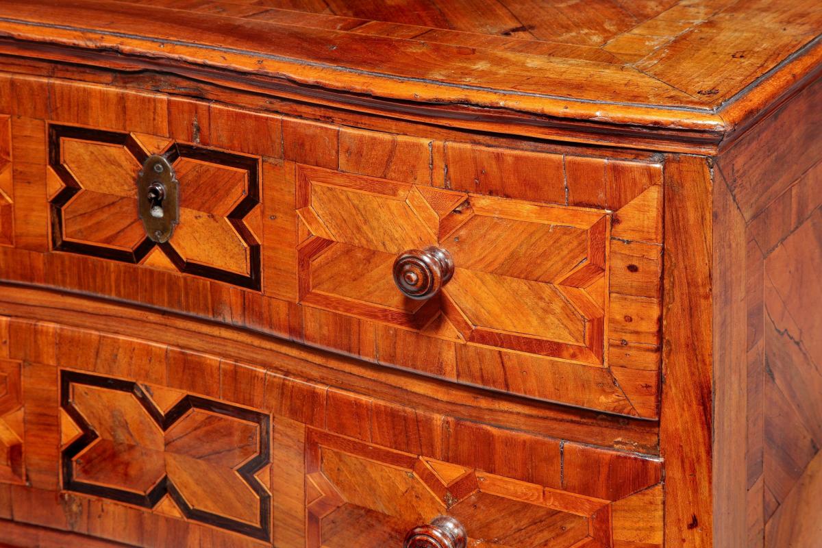 18th century continental table chest of drawers