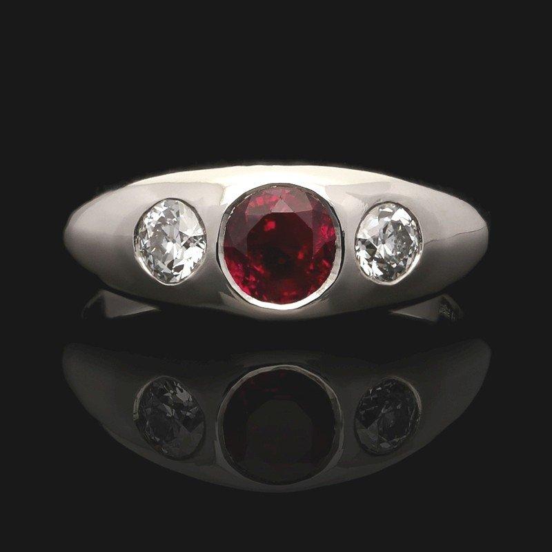 Exquisite Mozambique Ruby and Diamond Ring - Turgeon Raine