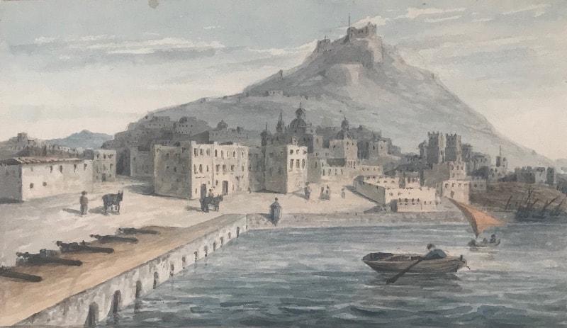 Alicante on the coast of Valencia, Spain, E. Ellis or A.A. Ellis (fl. 1850-75)