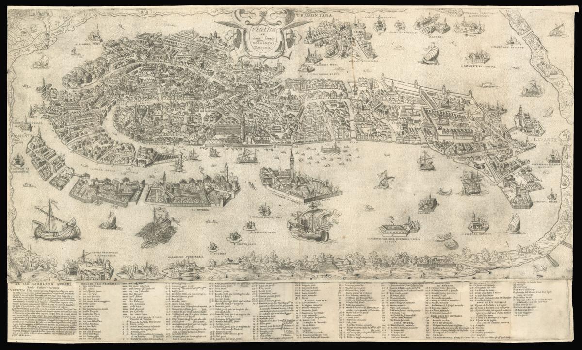 Forlani's magnificent plan of Venice