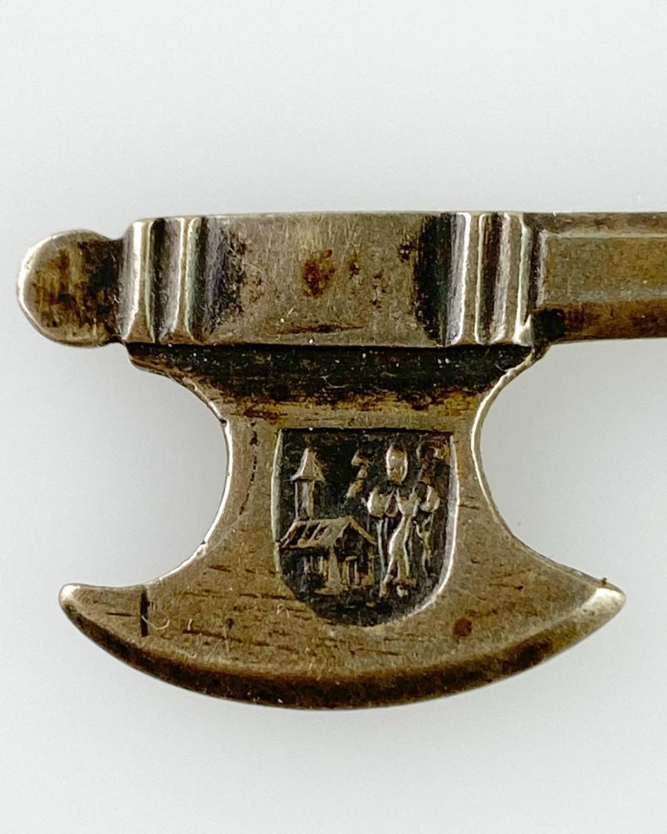 Silver axe pilgrims pendant for Saint Wolfgang. Austrian, 17th century