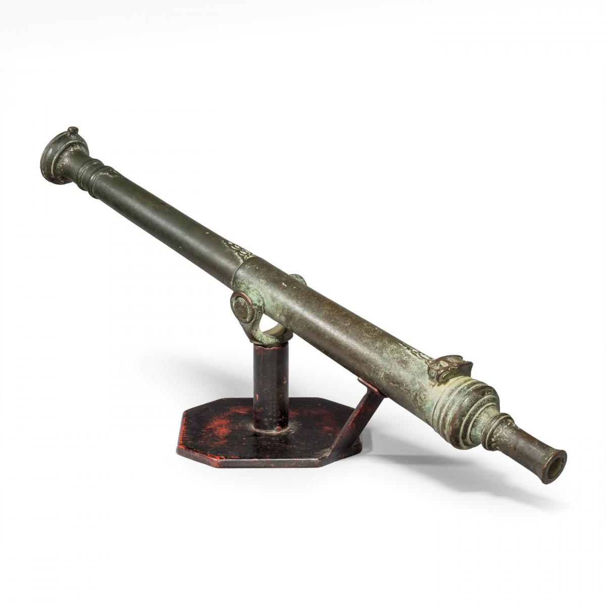 Late 18th century Lantaka bronze cannon barrel