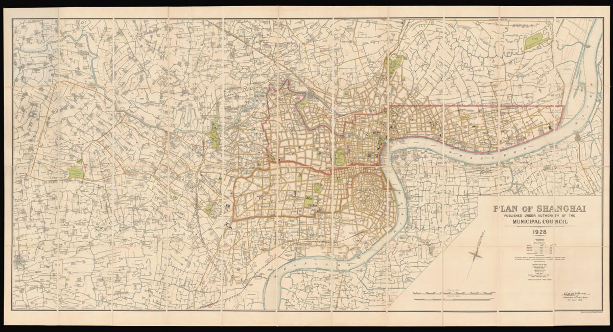 Plan of Shanghai, 1928