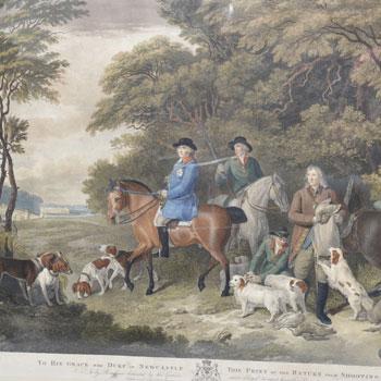 Return from Shooting – the Duke of Newcastle and Colonel Litchfield