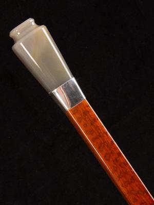 Art Deco agate square sectional snakewood cane_d