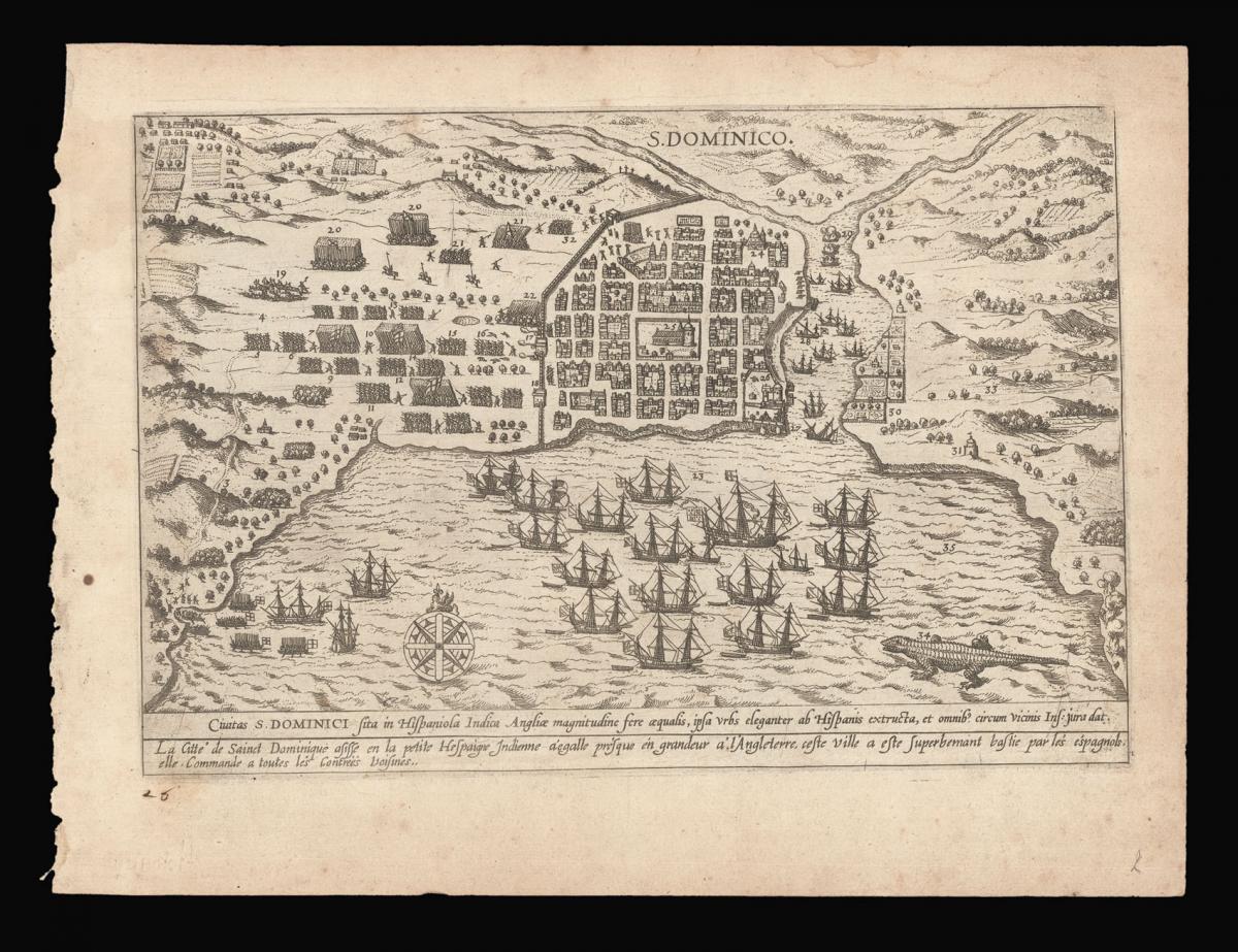 The first printed view of Santo Domingo