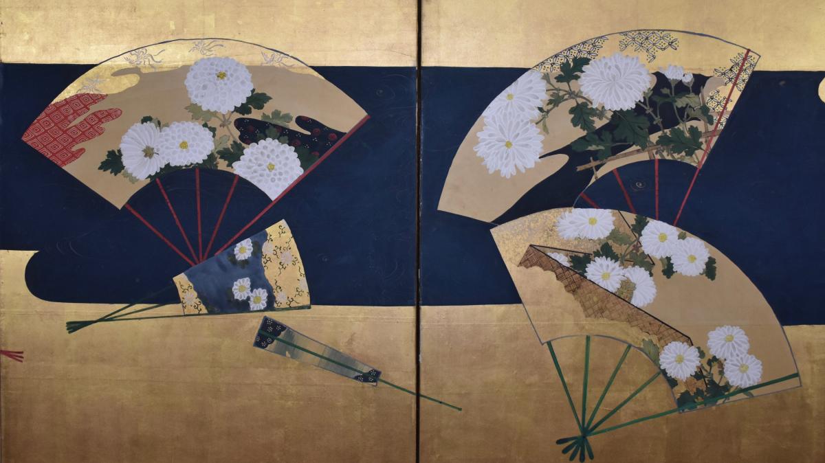 Six Panel Screen, Rimpa school Edo period c.1800