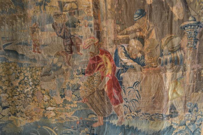 A 17th century French/Flemish tapestry fragment