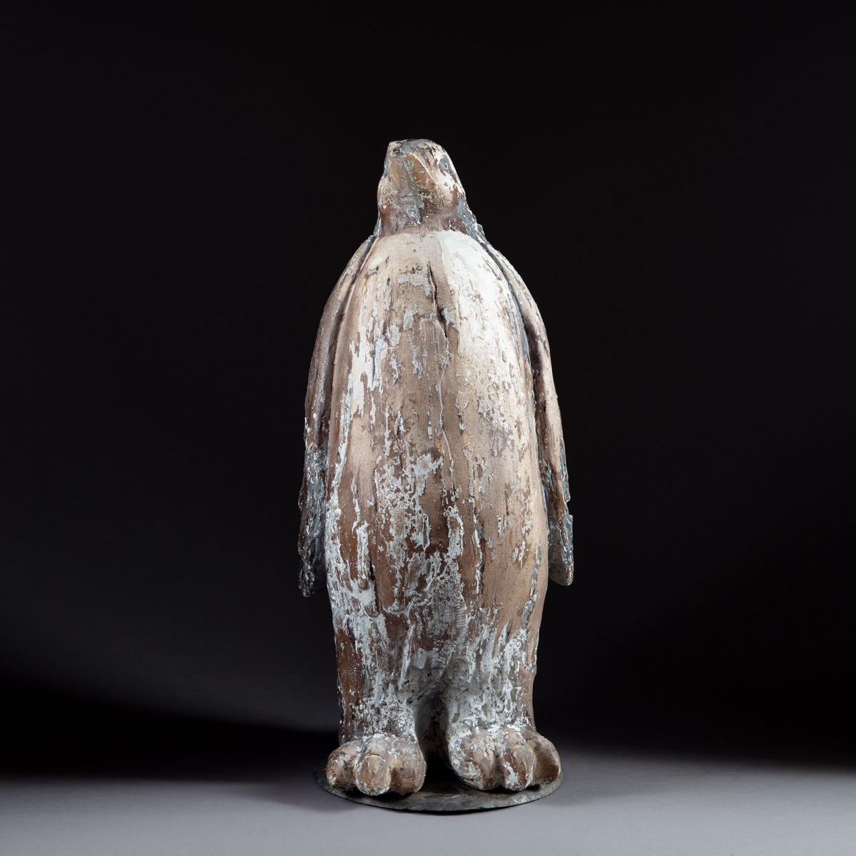 An Unusual Plaster Sculpture of an Emperor Penguin