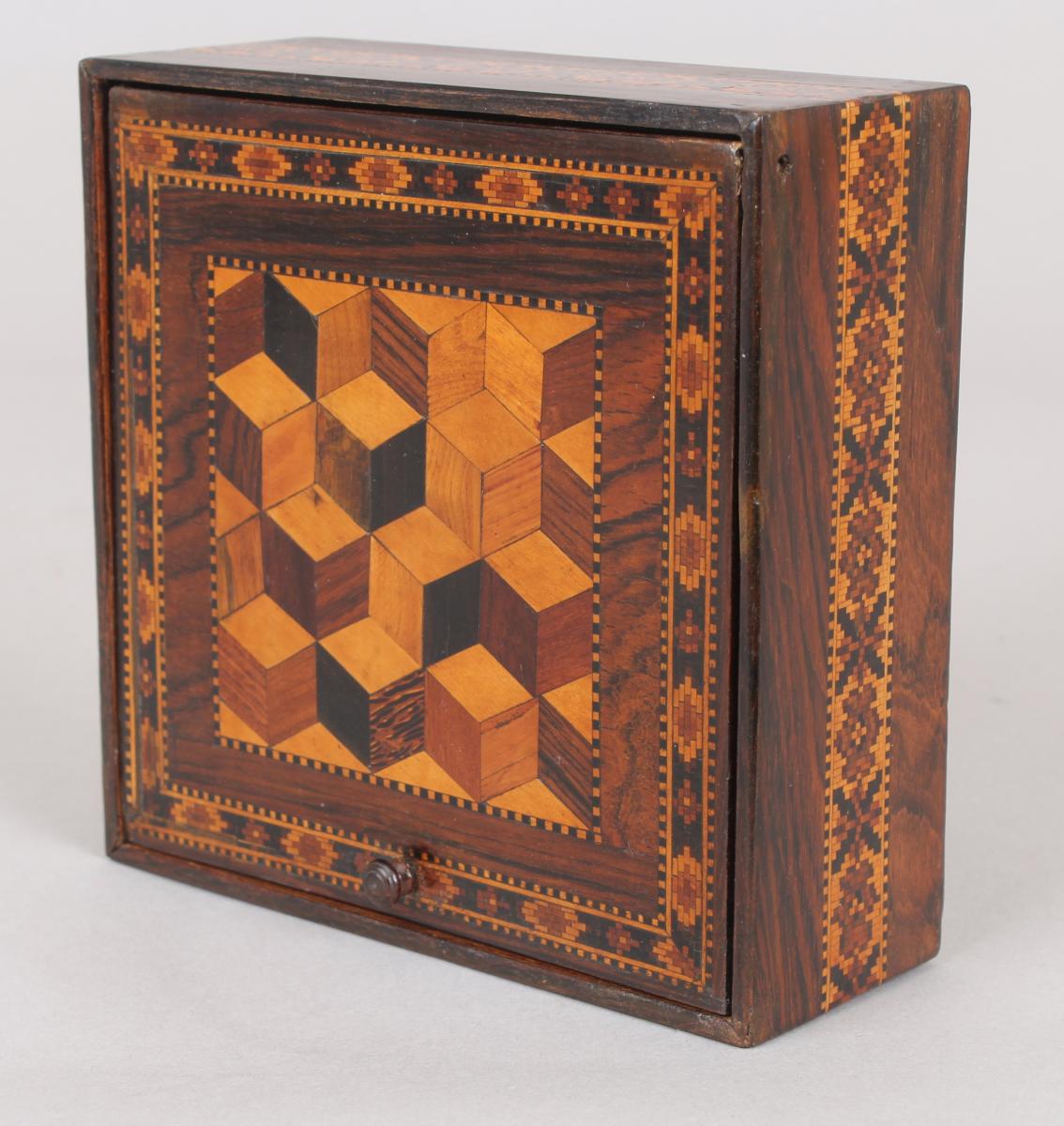 Victorian Tunbridge-ware square box