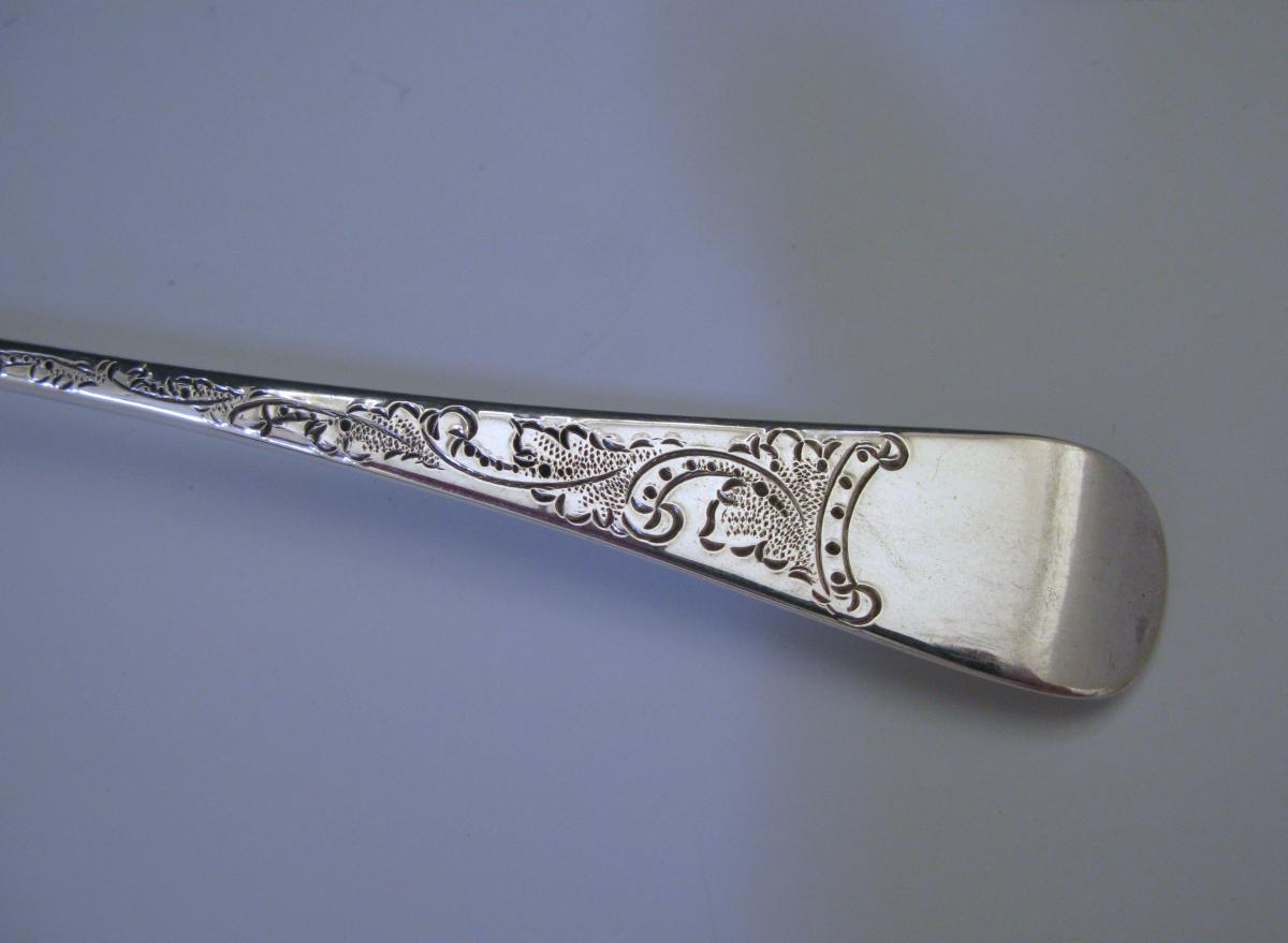 Georgian silver berry spoons Thomas Dicks 1807