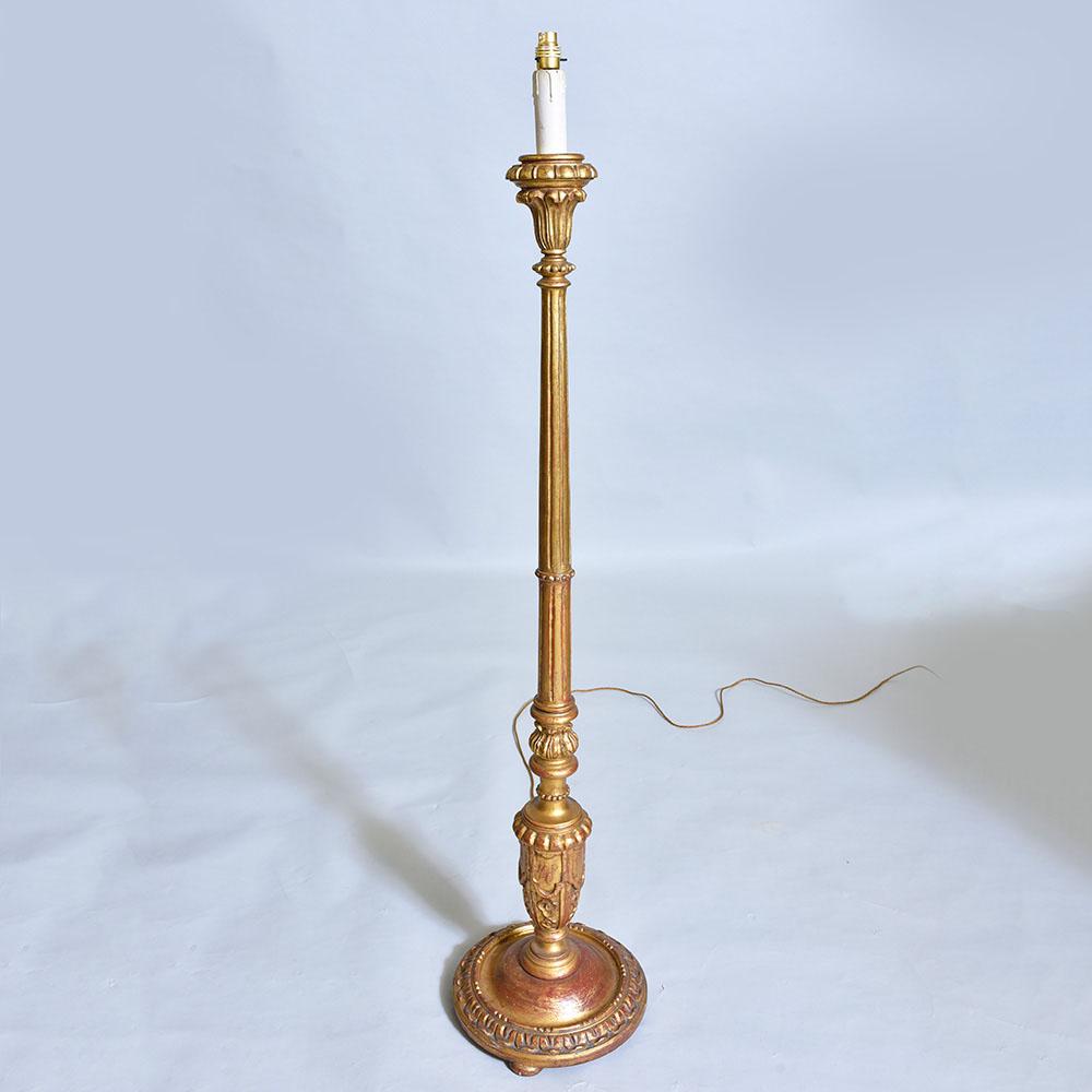Antique Gilded Standard Lamp