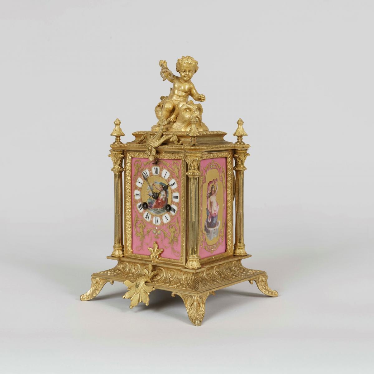 Table Clock in the Louis XVI Manner By Japy Frères