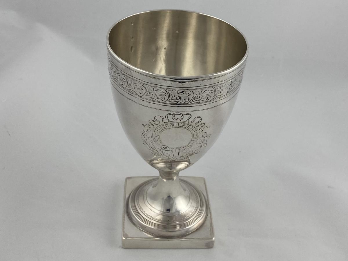 Solomon Hougham Georgian silver goblet 1798