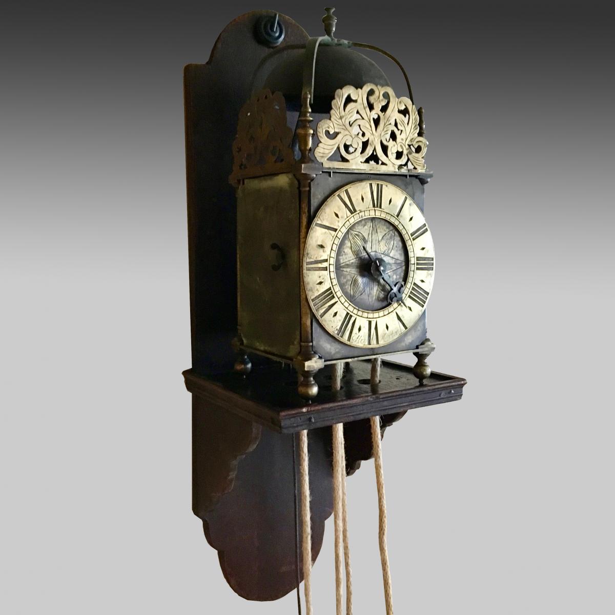 18th century brass lantern clock