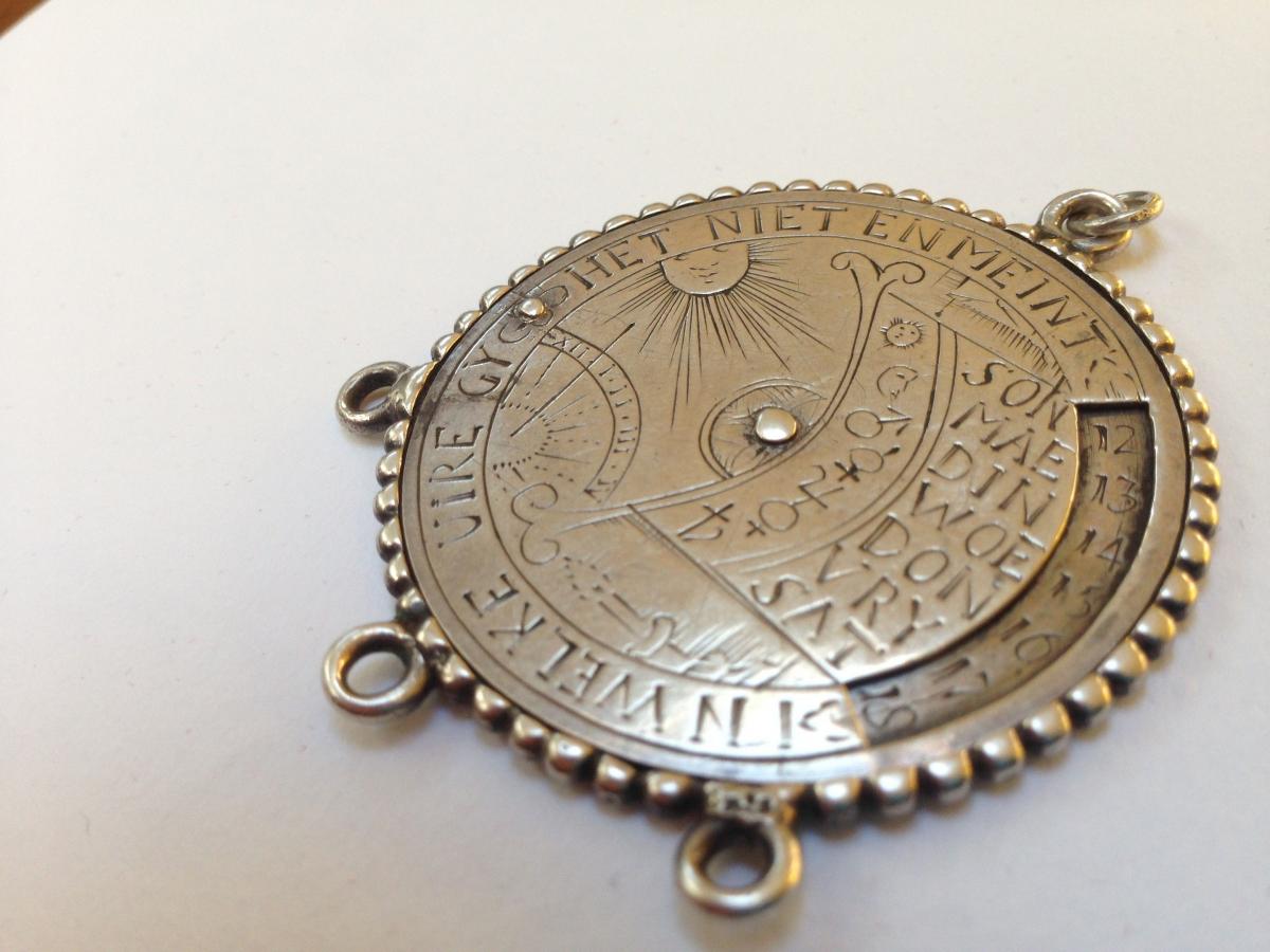 Late 17th/early 18th century silver Dutch perpetual calender