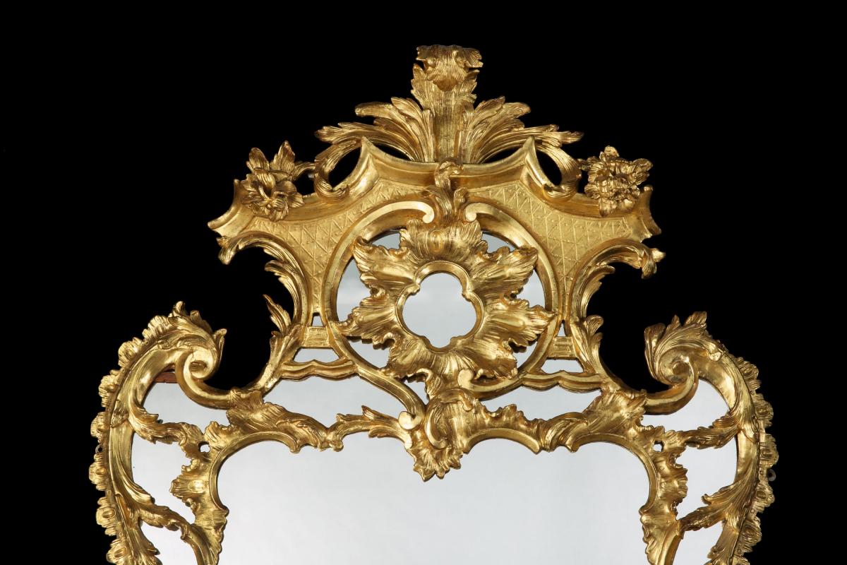 Giltwood Mirror in the Mid-Eighteenth Century Manner