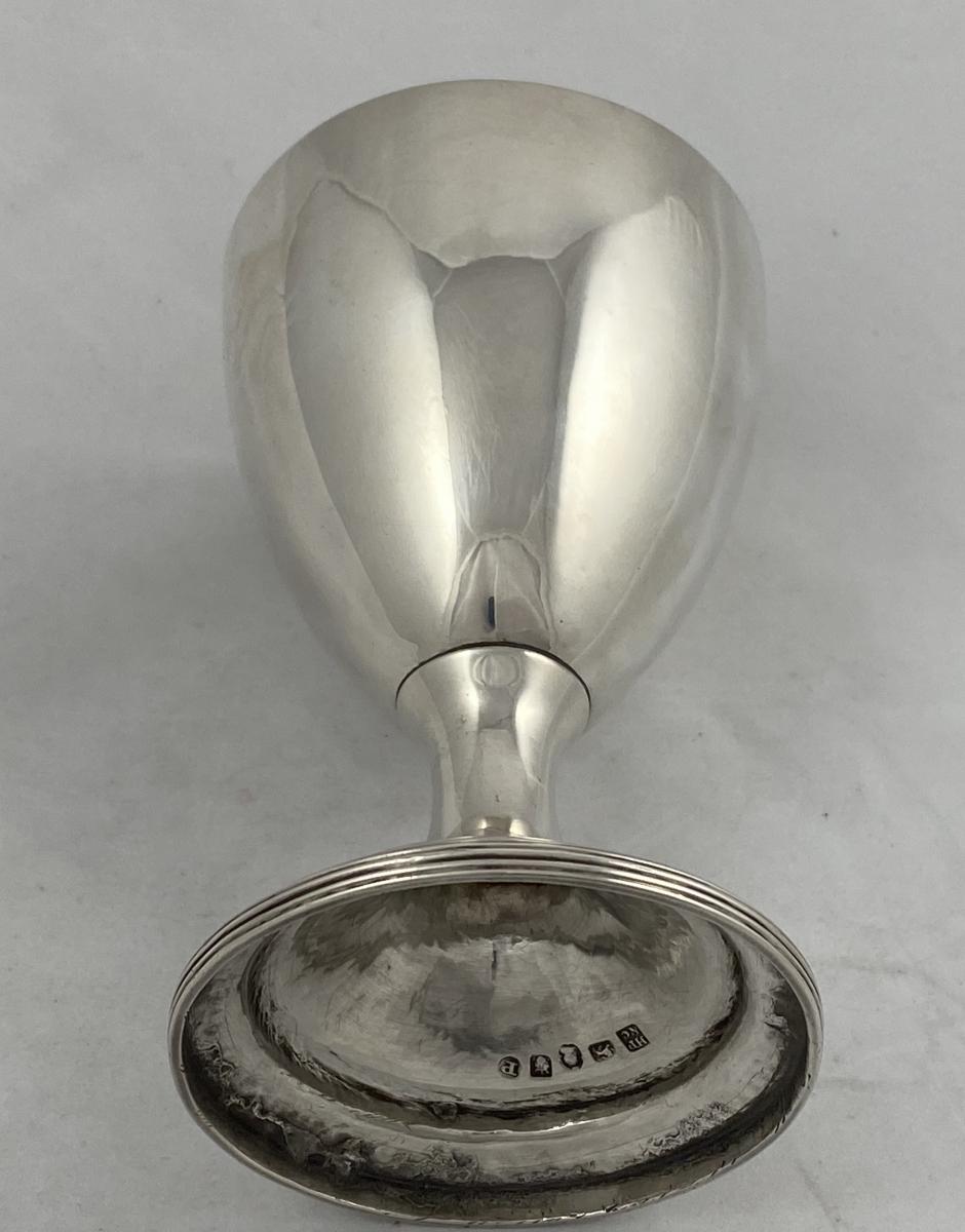 York silver Hampston Prince Georgian York silver goblet 1801
