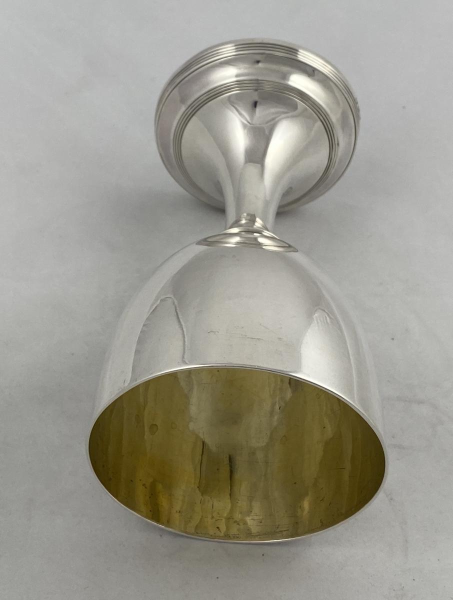 Thomas Wallis Georgian silver goblet 1808