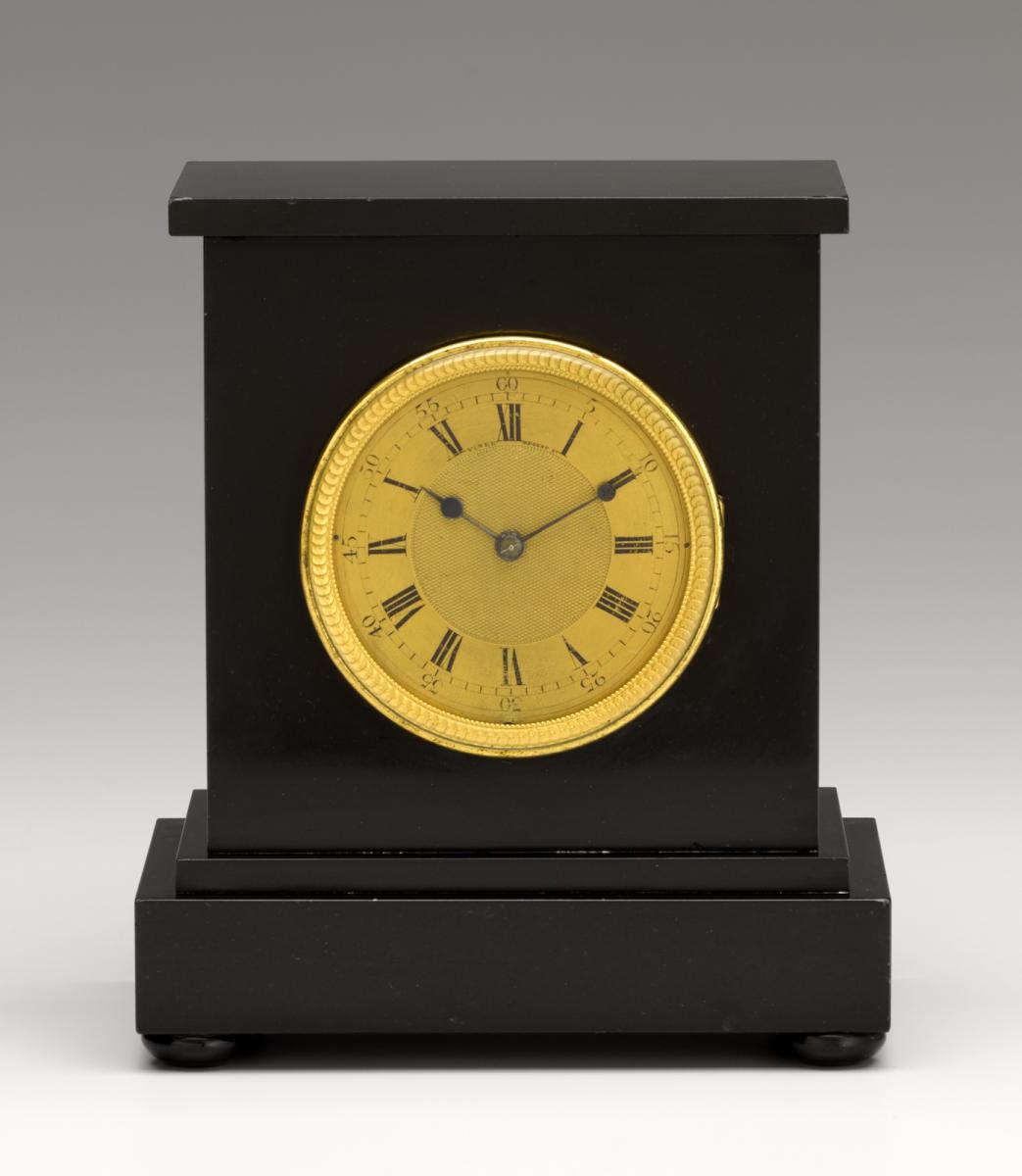 Viner & Co London, A fine English marble mantel clock