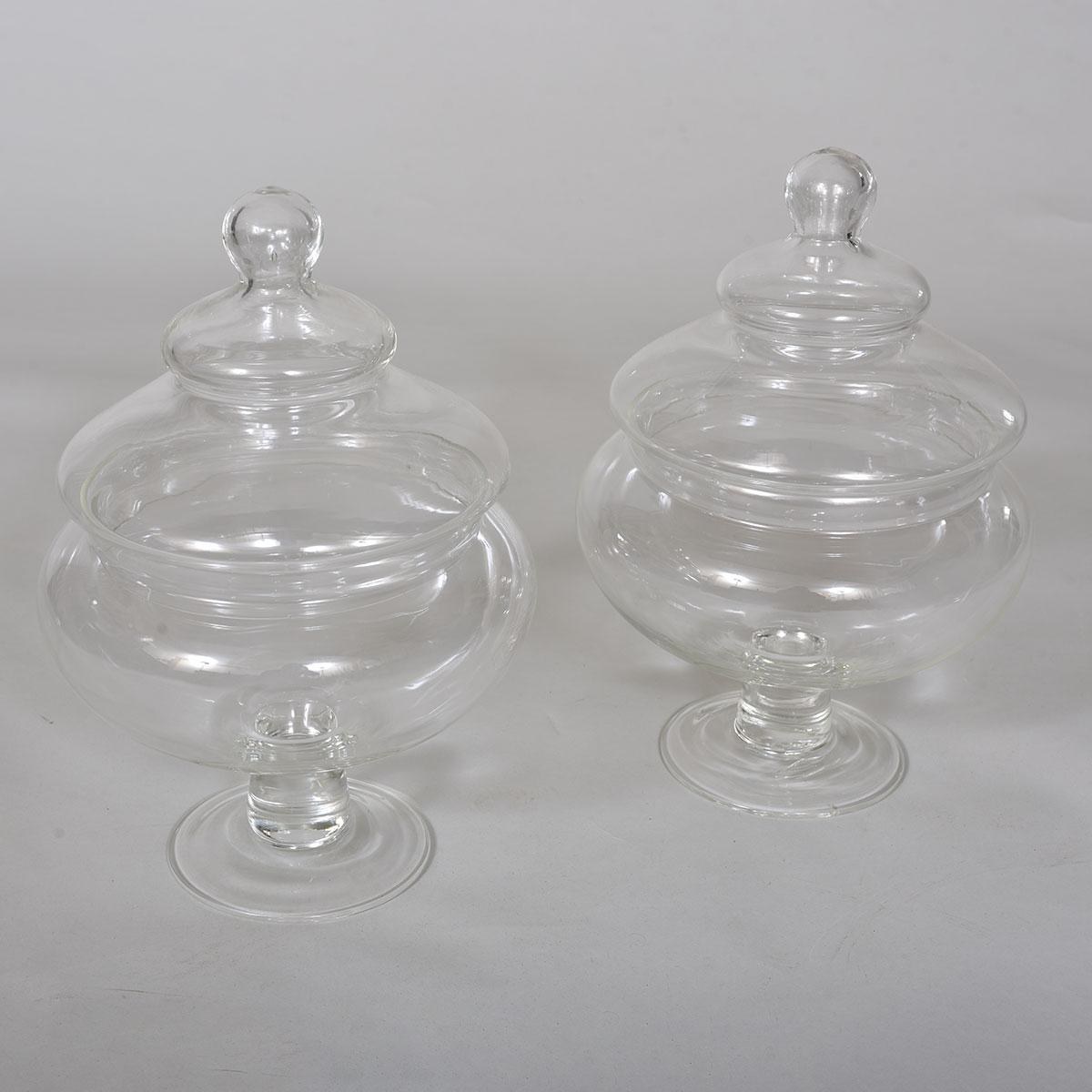 Pair of Late 19th century Glass Jars