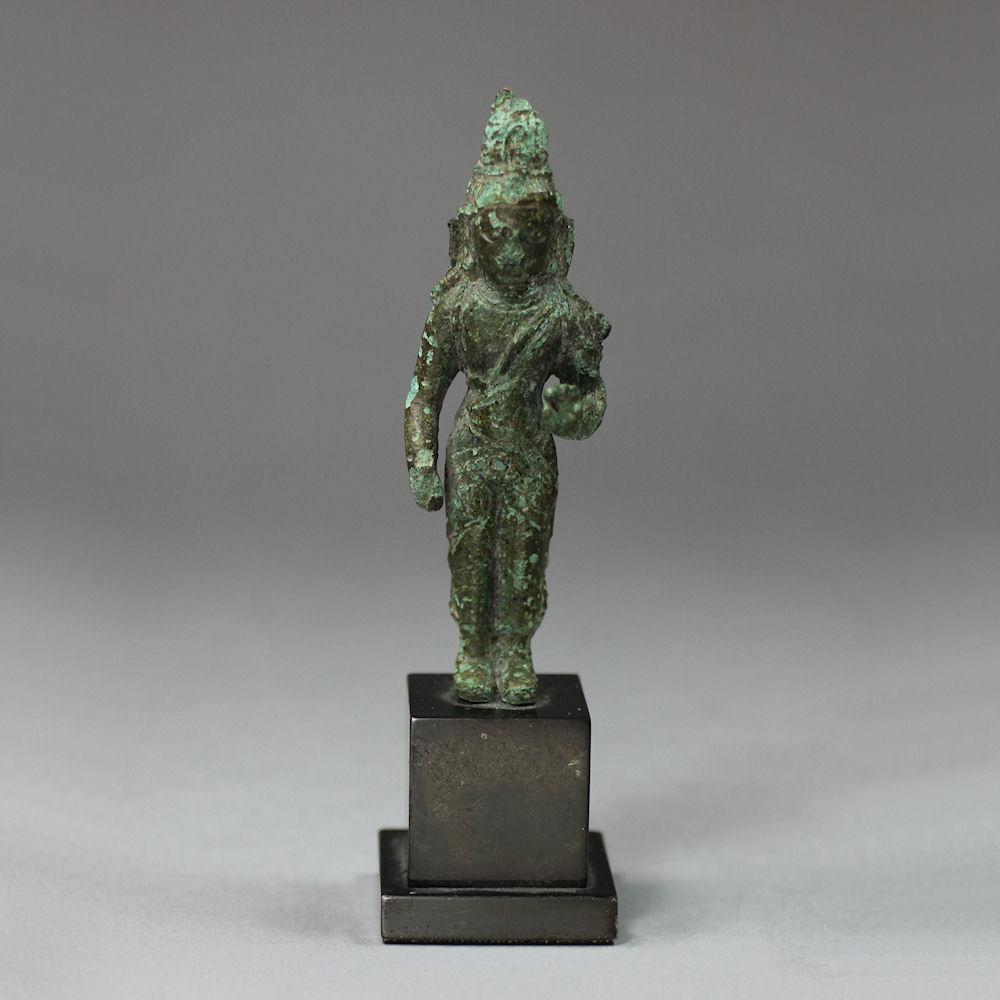 Thai bronze standing figure of Avalokitsvara, 8th century
