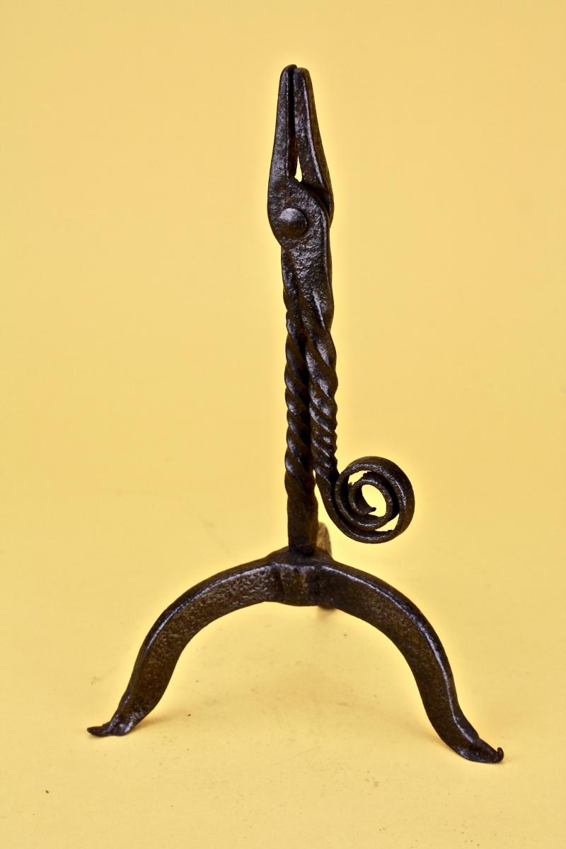 18th century wrought iron rushnip
