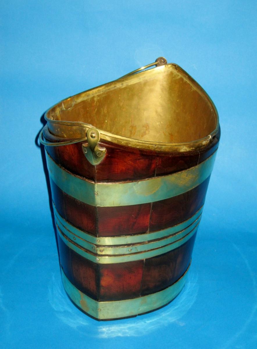 Mahogany & Brass bound Oval Bucket, circa 1790