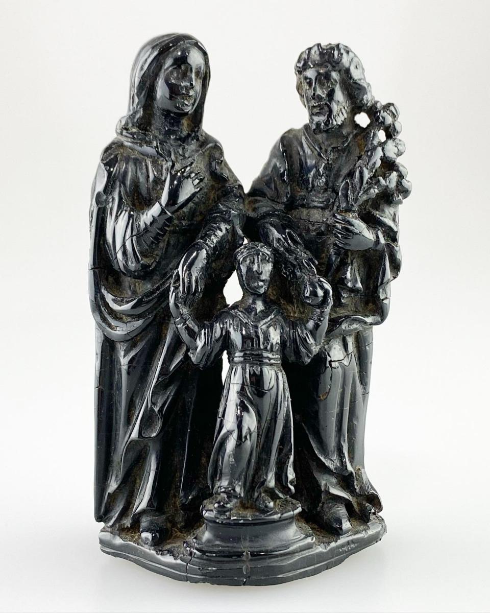 Jet holy family. Santiago de Compostela, mid 17th century
