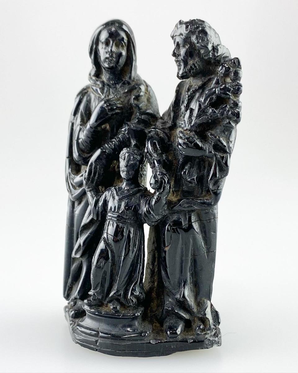 Jet holy family. Santiago de Compostela, mid 17th century