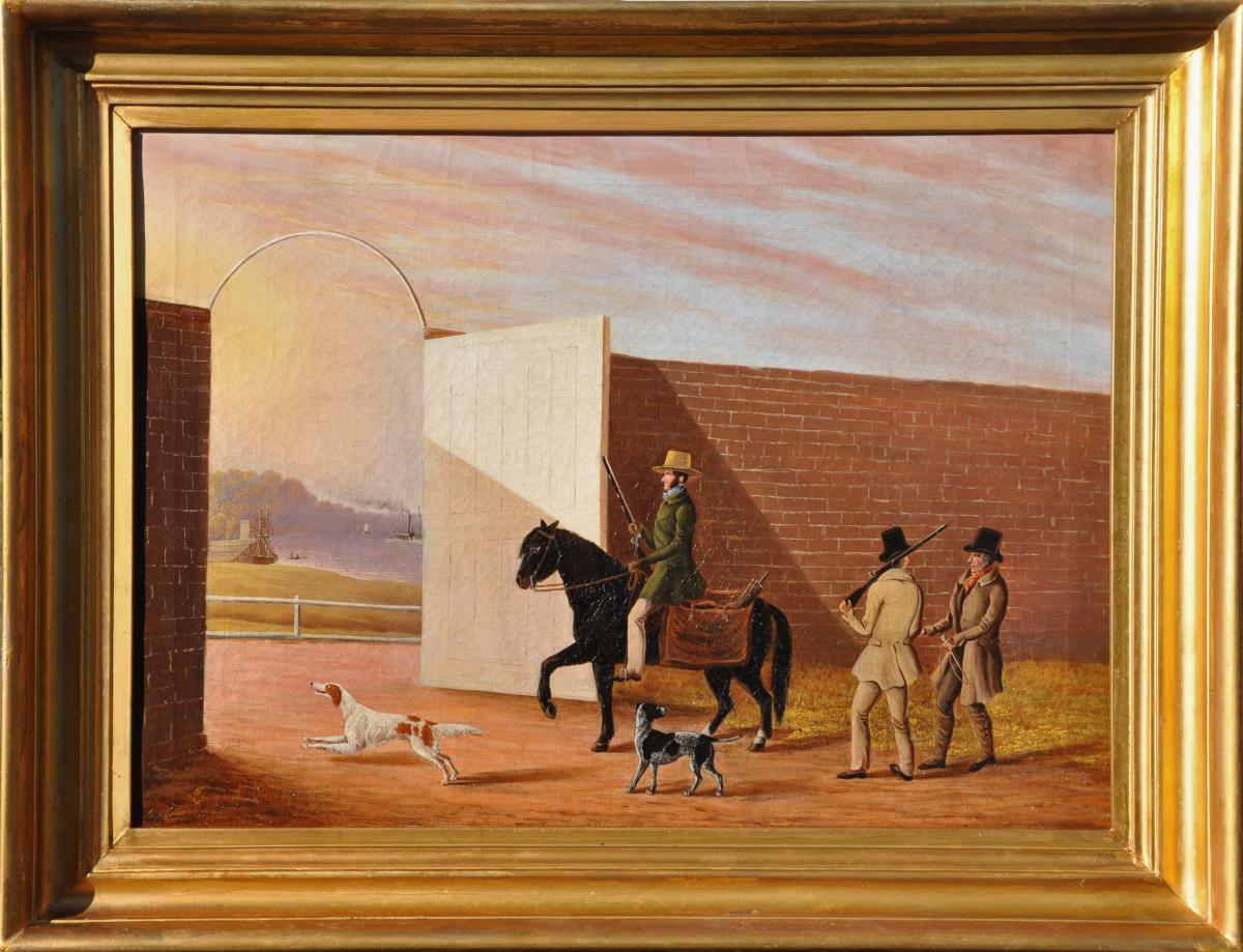 AMERICAN SCHOOL First half of 19th Century shooting painting